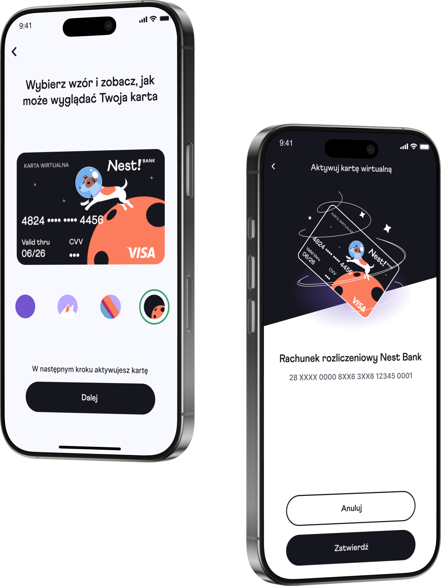 karta Visa wirtualna dla klienta indywidualnego